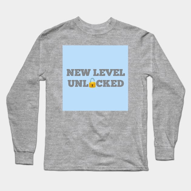 New Level Unlocked Long Sleeve T-Shirt by Emma Lorraine Aspen